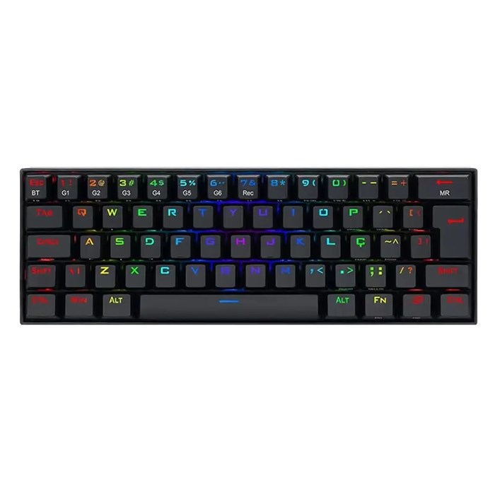 کیبورد مخصوص بازی ردراگون رنگ مشکی مدل DRACONIC K530 Pro